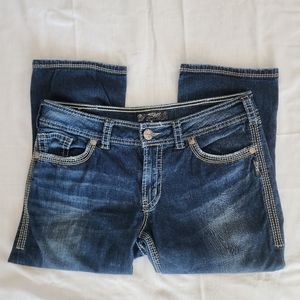 Silver Suki Surplus Capri W32